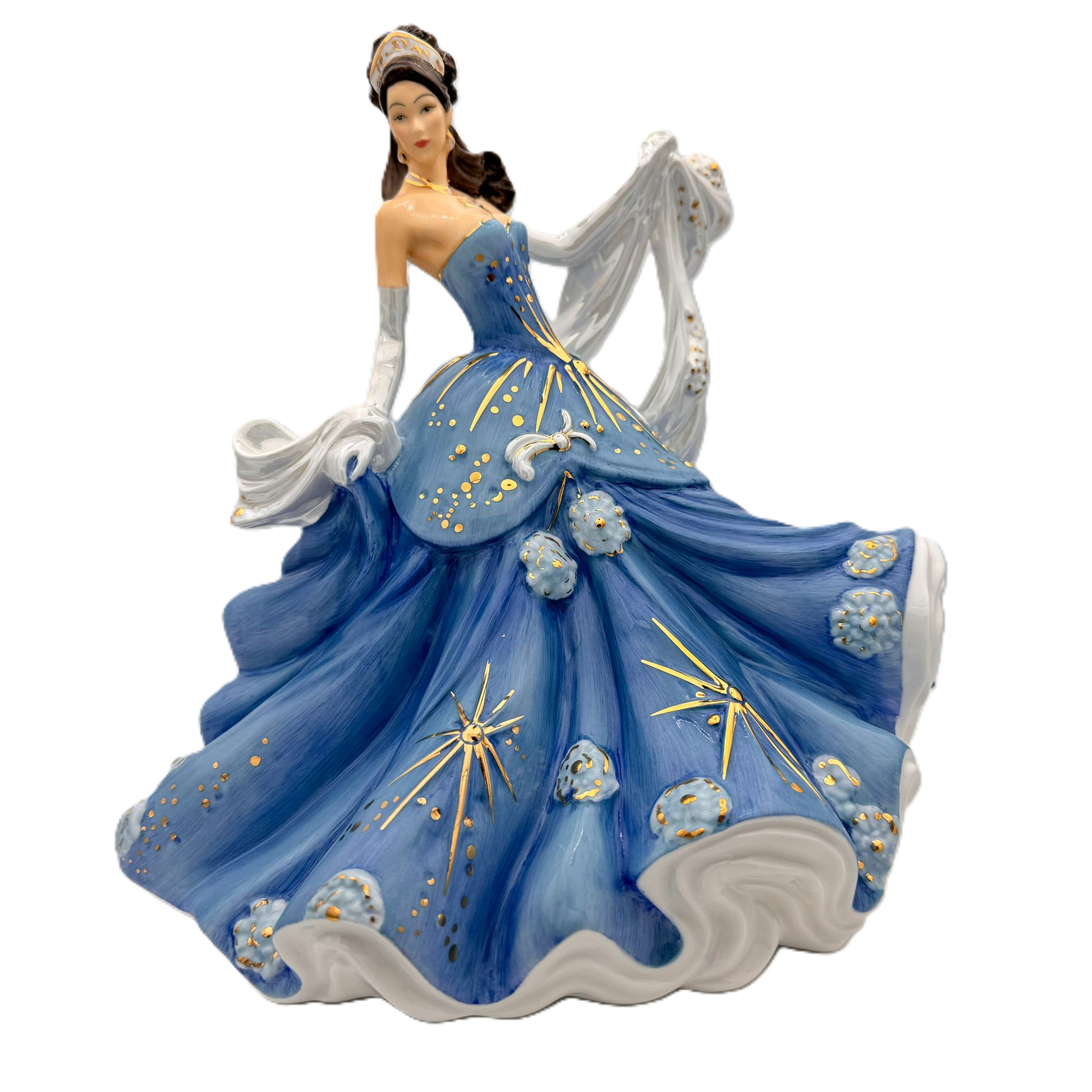 English Ladies Sapphire Radiance Figurine Charterwells