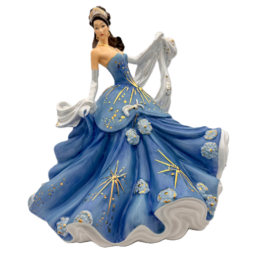 English Ladies Sapphire Radiance Figurine Charterwells