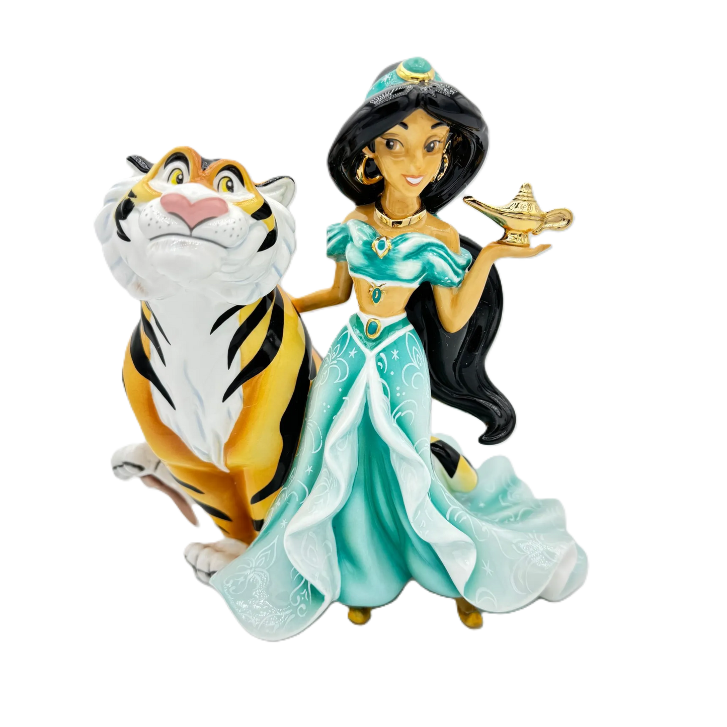 English Ladies Disney Aladdin Princess Jasmine & Rajah Figurine