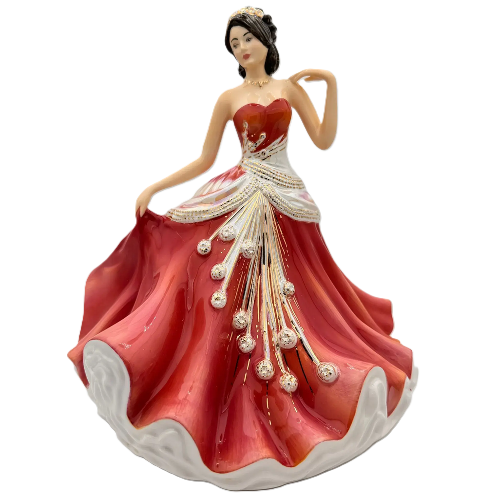 english ladies going to the ball sunset figurine - Charterwells