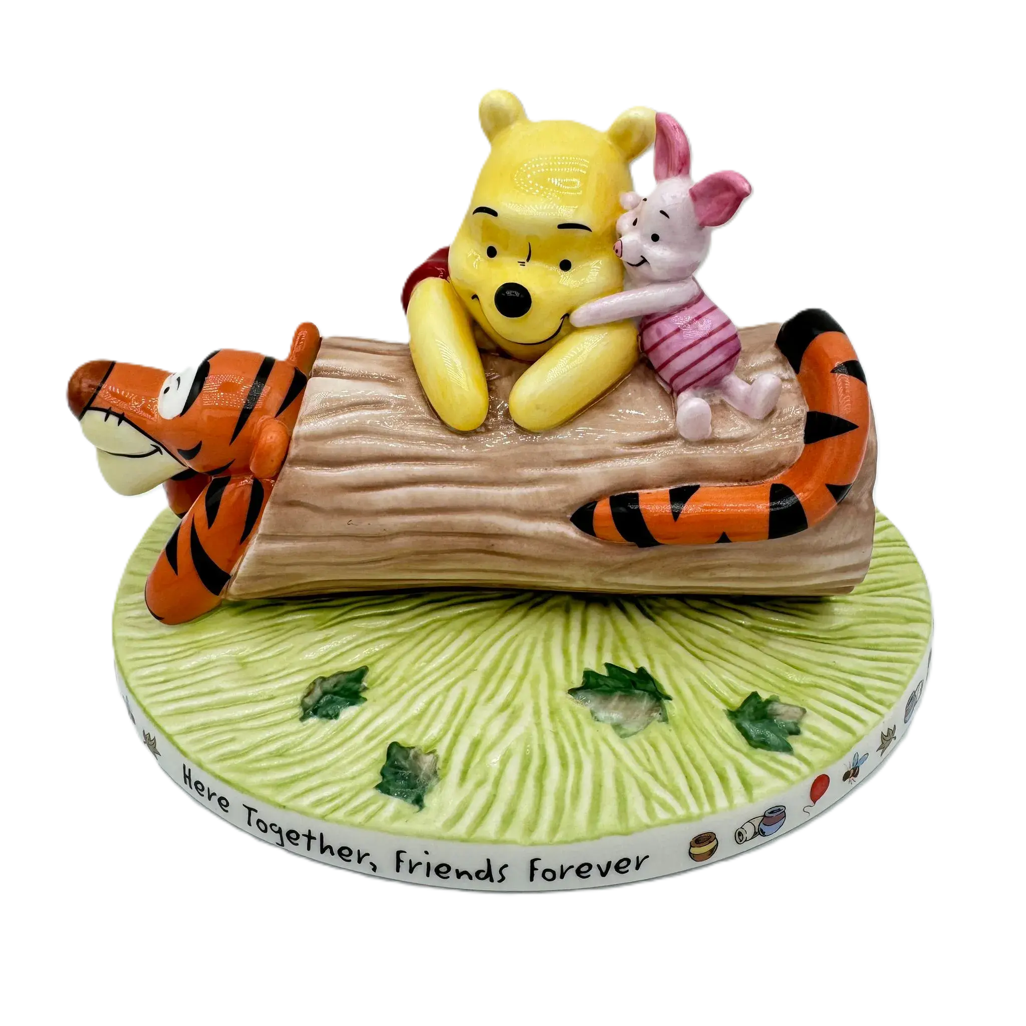 english ladies disney winnie the pooh here together friends forever figurine - Charterwells
