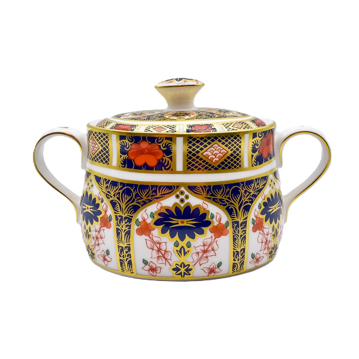 royal crown derby imari 1128 covered sugar bowl - Charterwells