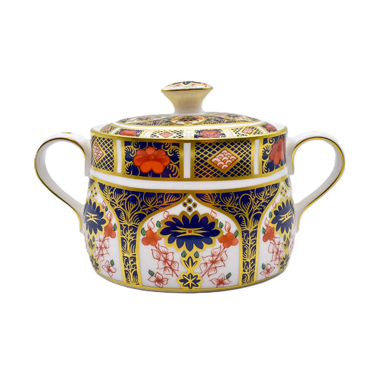 royal crown derby imari 1128 covered sugar bowl - Charterwells