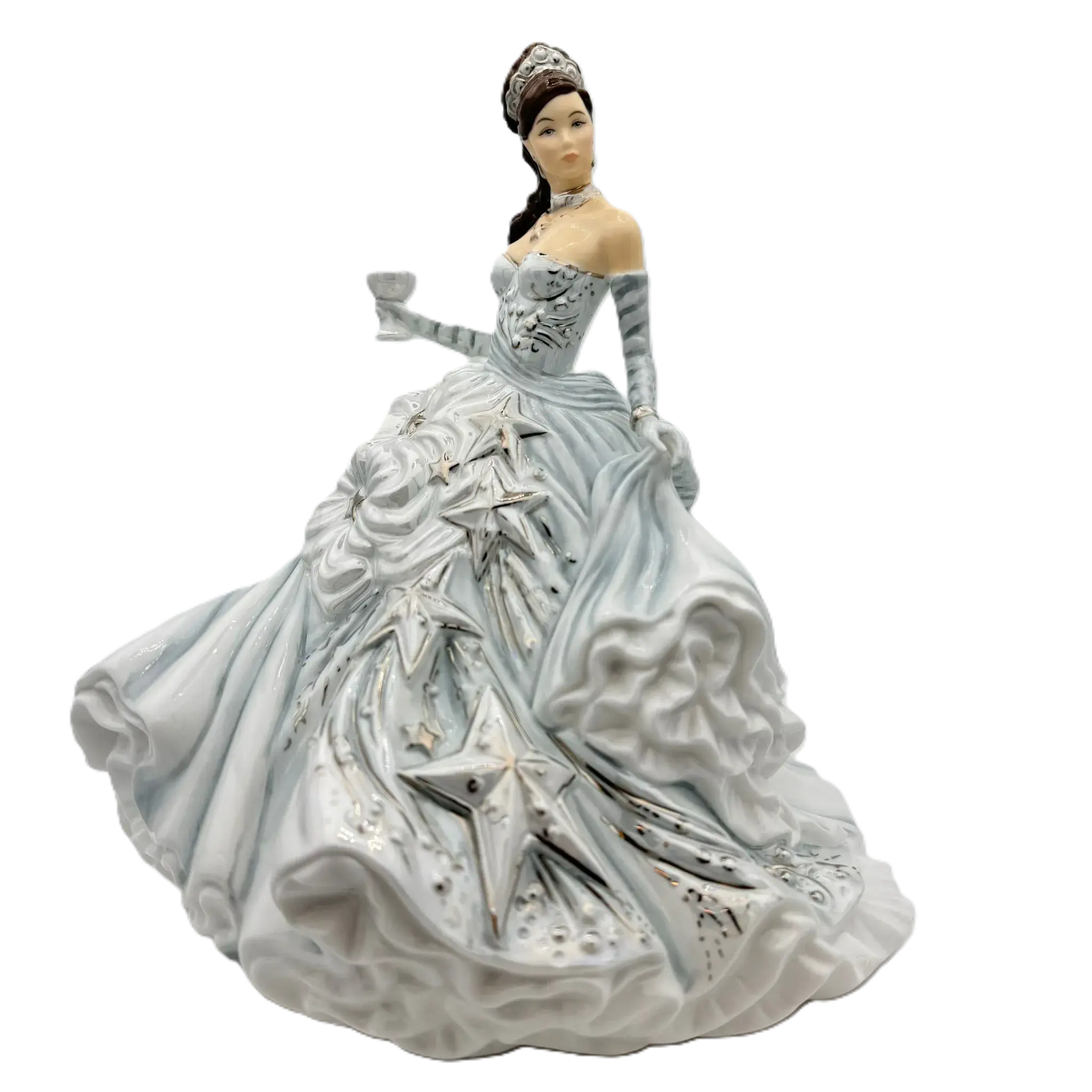 english ladies congratulations silver figurine - Charterwells