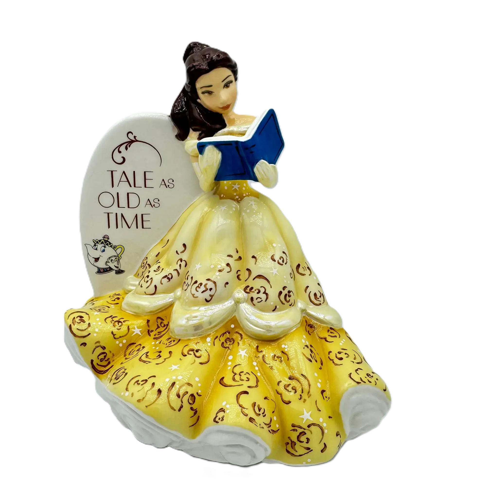 english ladies disney beauty the beast princess belle flatback figurine - Charterwells