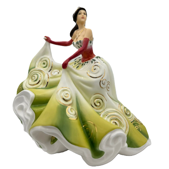 english ladies christmas charm figurine - Charterwells