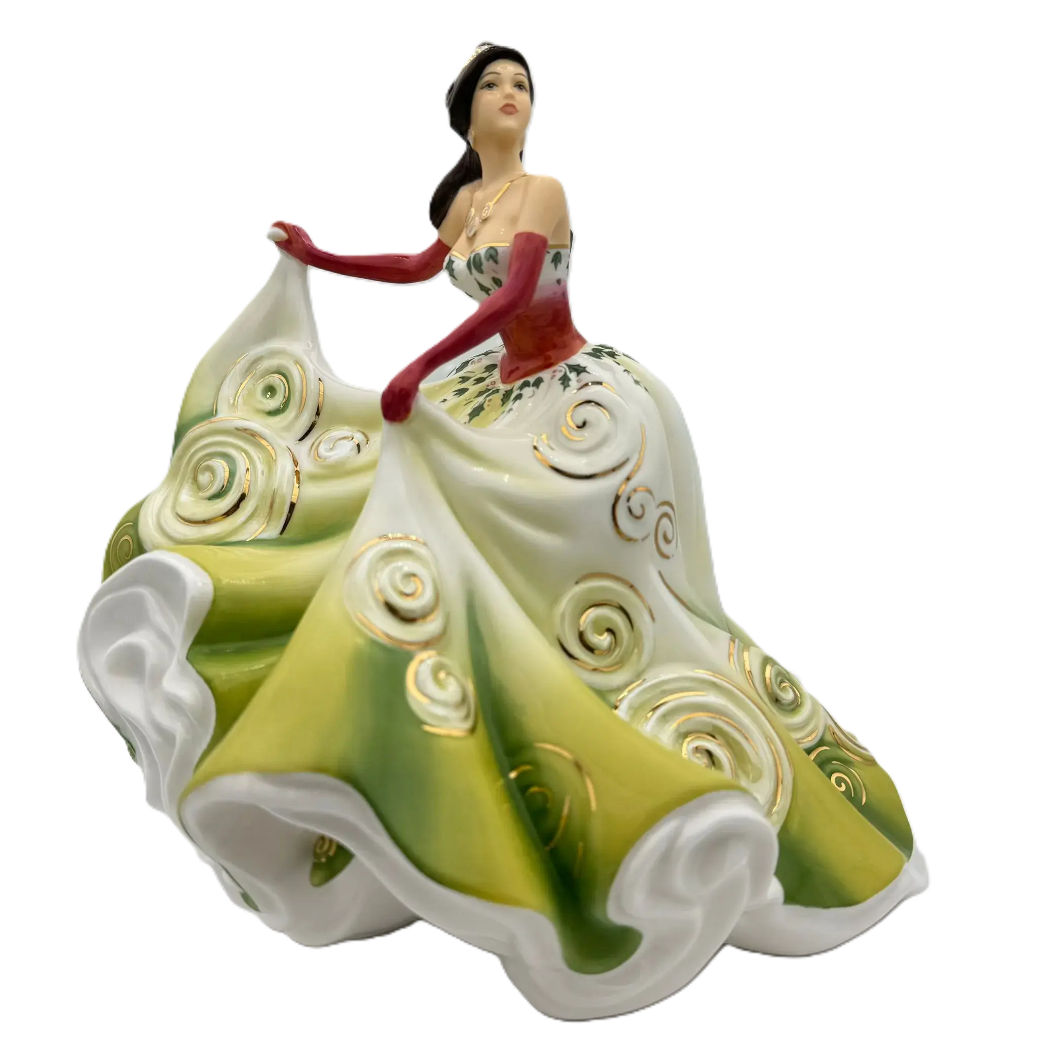 english ladies christmas charm figurine - Charterwells
