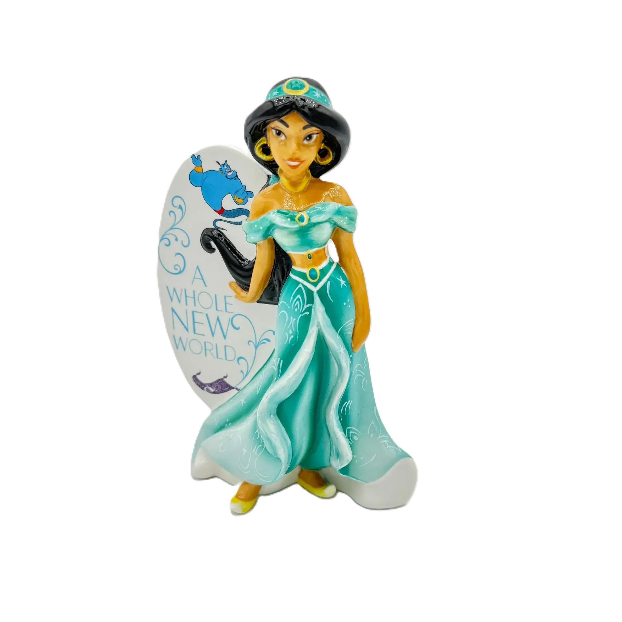 english ladies disney aladdin princess jasmine flatback figurine - Charterwells