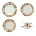Royal Crown Derby Red Panel 20pc Set Charterwells