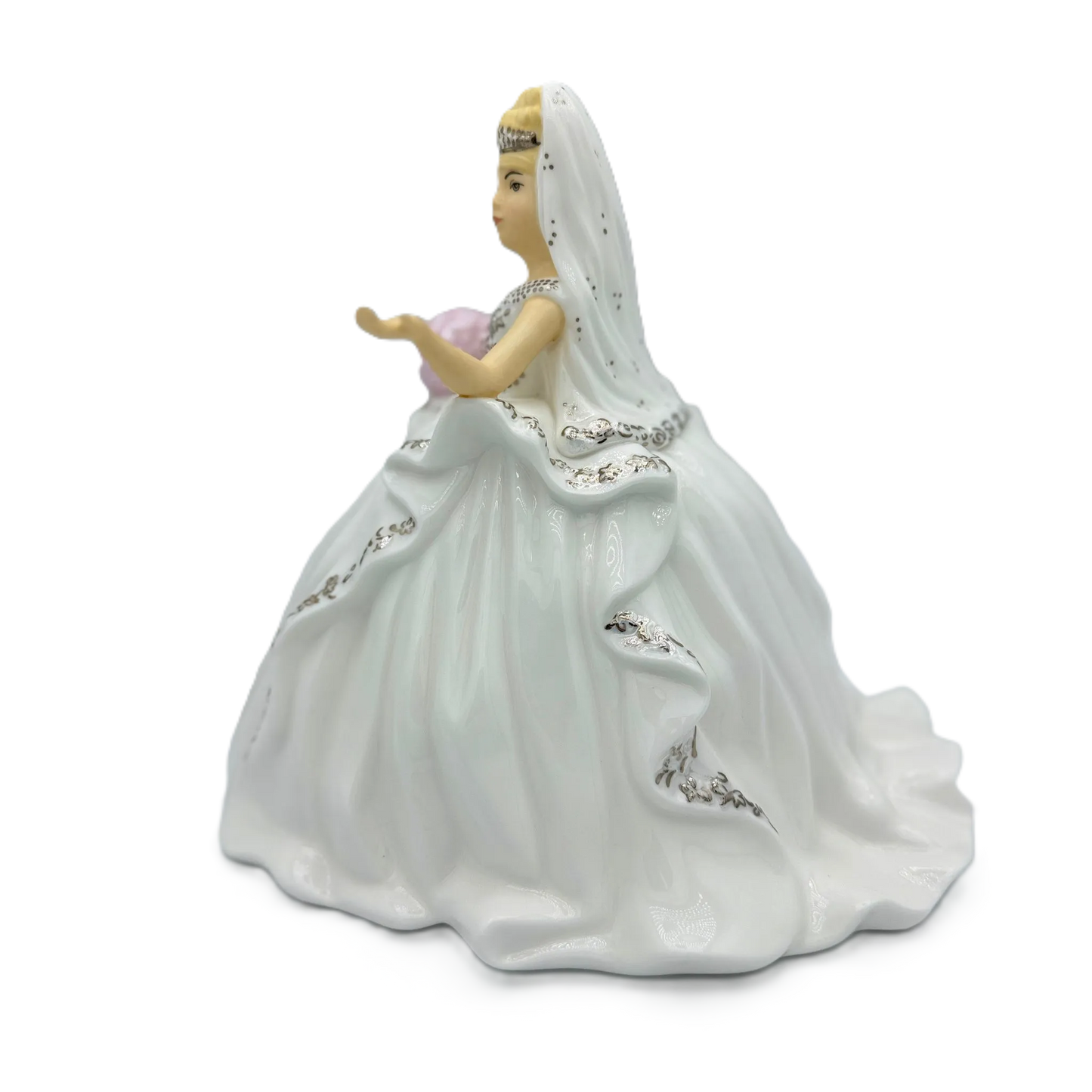 English Ladies Thelma Madine Mini Gypsy Affection Bride Figurine Blonde