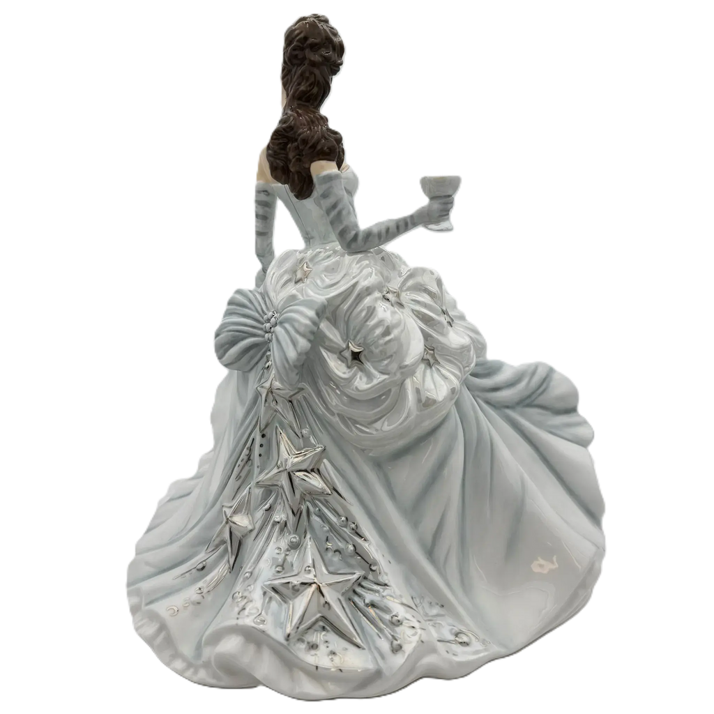 english ladies congratulations silver figurine - Charterwells