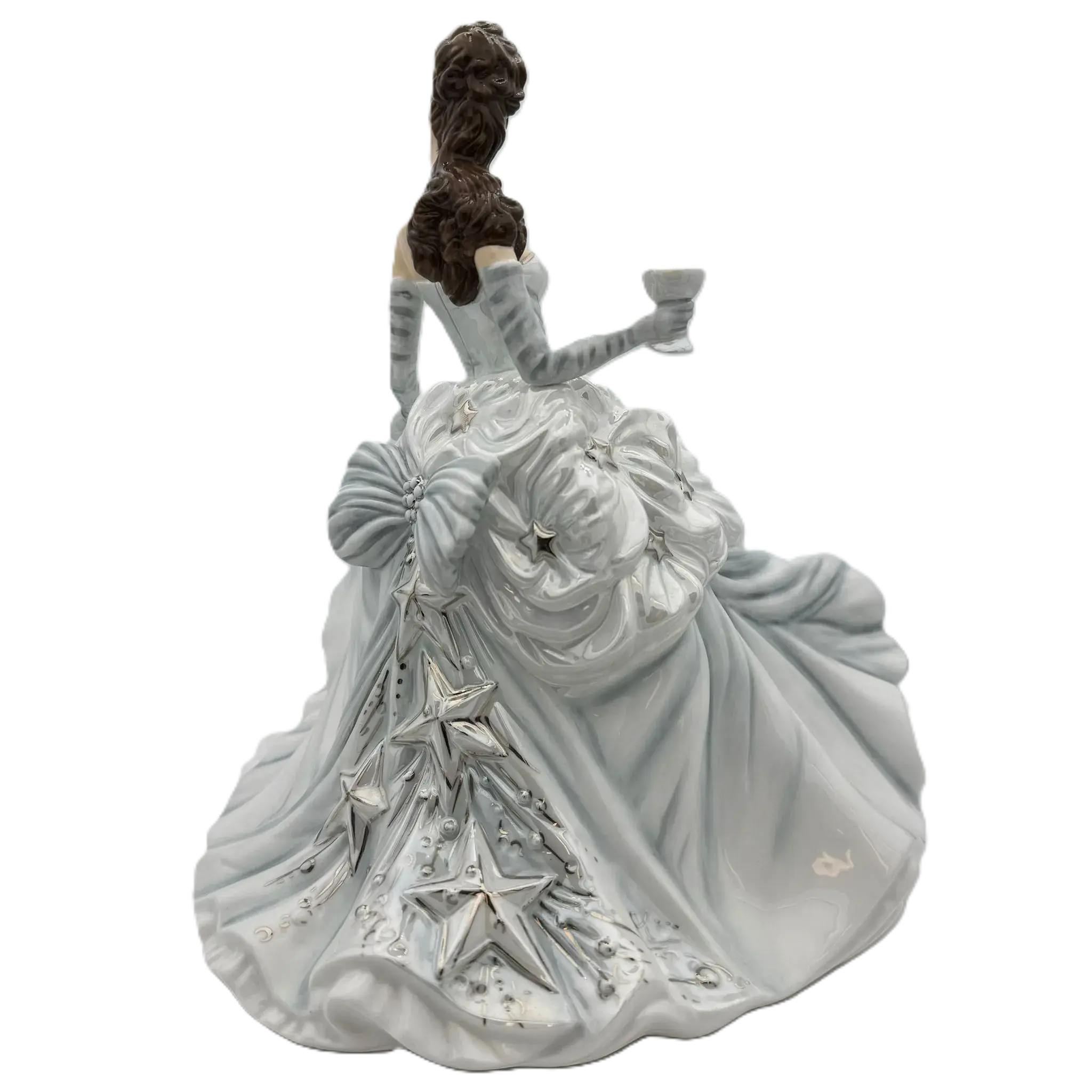 english ladies congratulations silver figurine - Charterwells