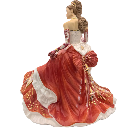 english ladies congratulations ruby figurine - Charterwells