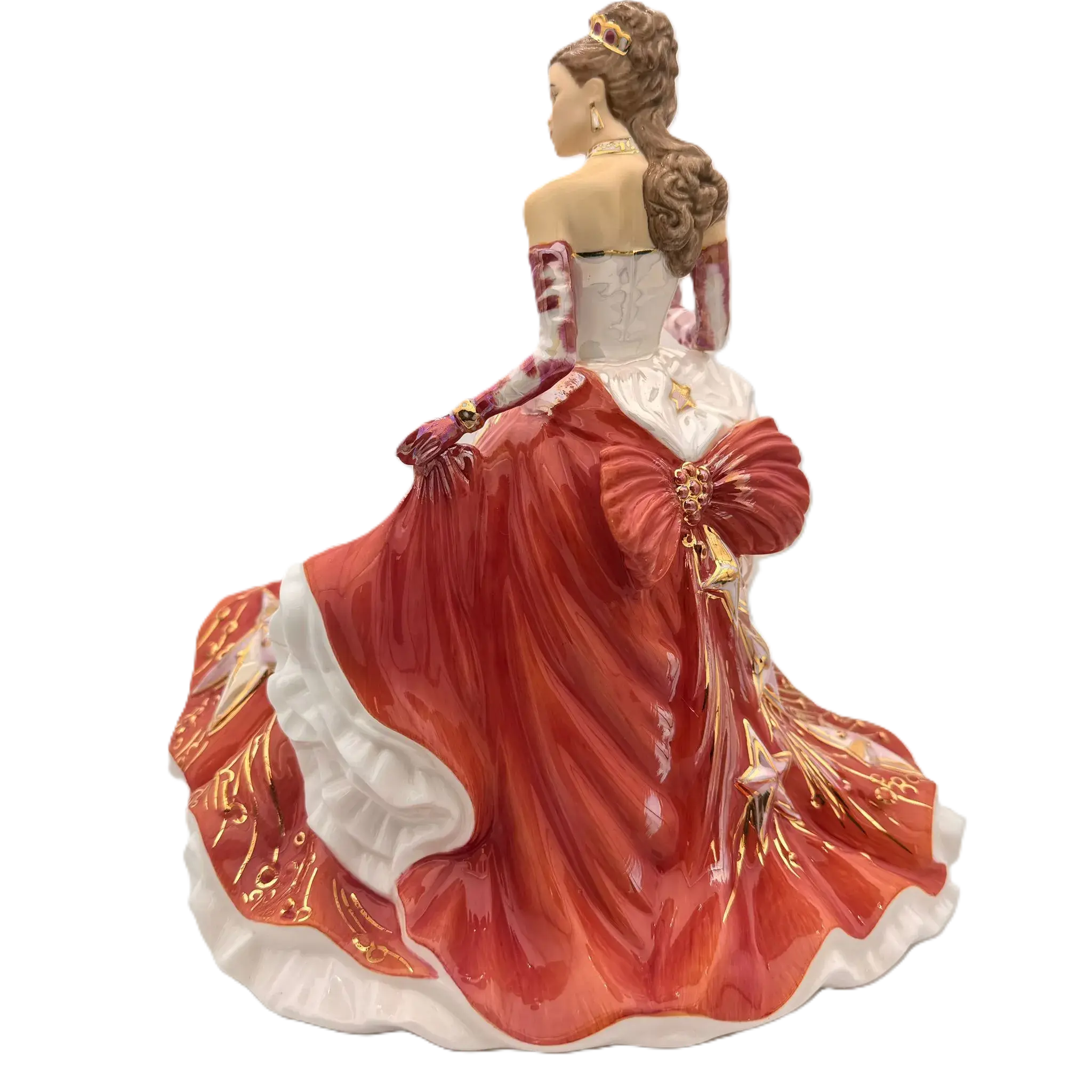 english ladies congratulations ruby figurine - Charterwells