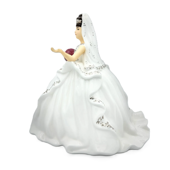 english ladies thelma madine mini gypsy affection bride figurine brunette - Charterwells