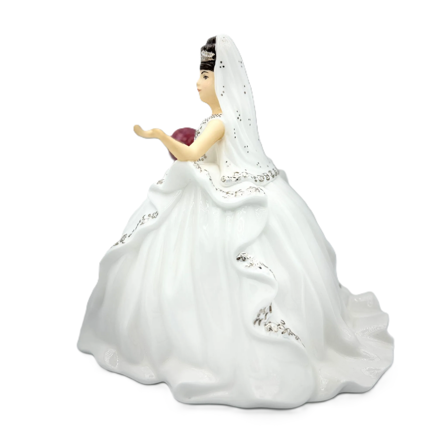 English Ladies Thelma Madine Mini Gypsy Affection Bride Figurine Brunette