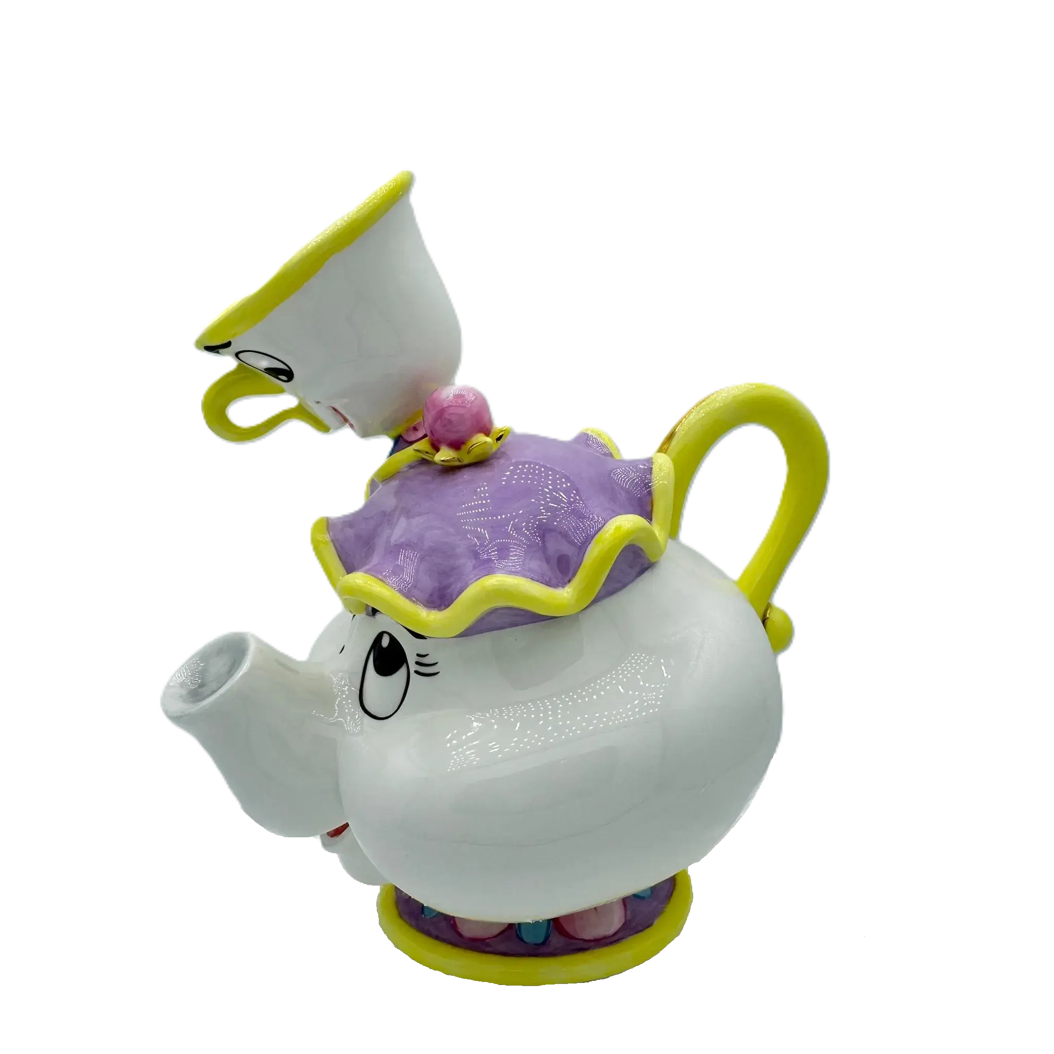 english ladies disney beauty the beast mrs potts chip figurine - Charterwells