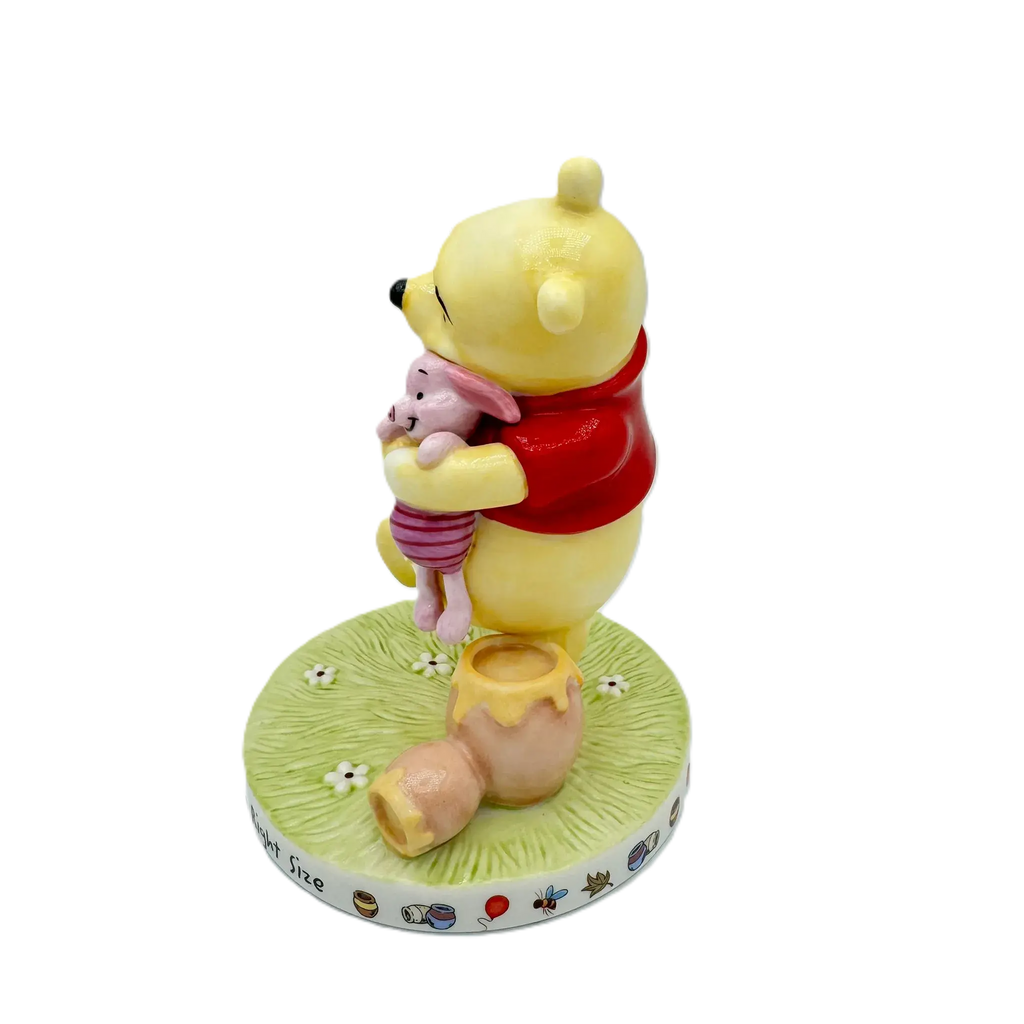 english ladies disney winnie the pooh a hug is always the right size figurine - Charterwells