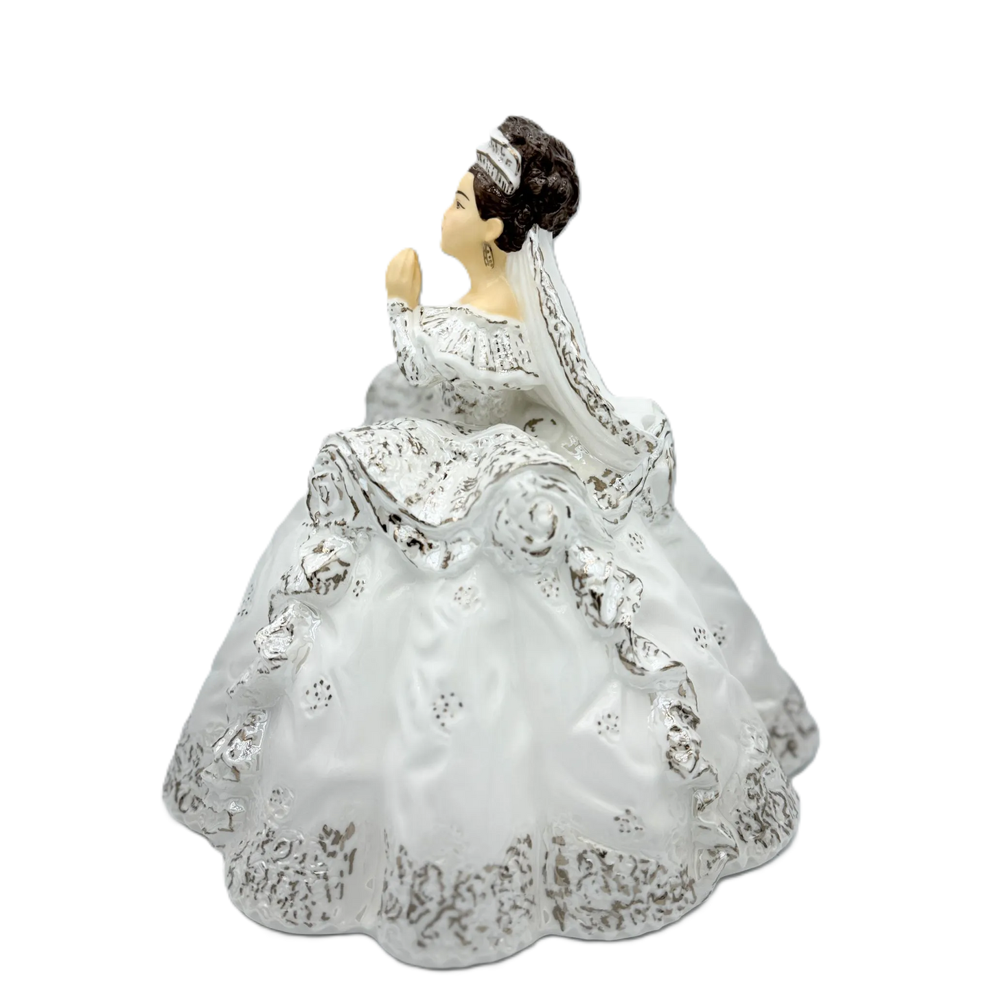 English Ladies Thelma Madine Little Prayer Communion Figurine : Brunette