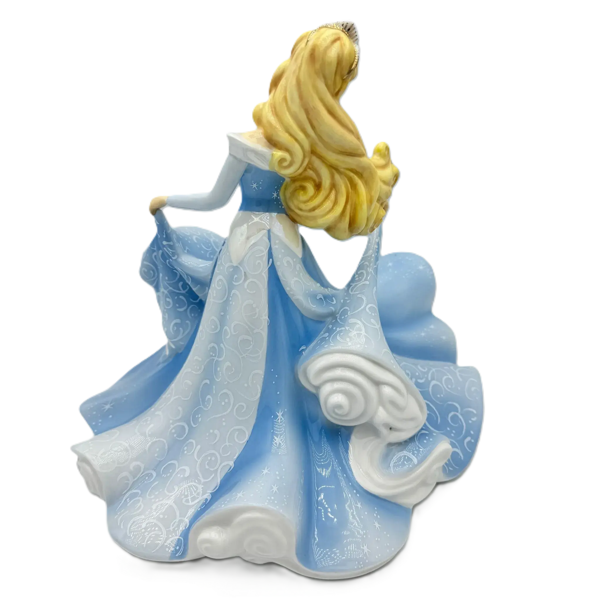 english ladies disney sleeping beauty aurora blue figurine - Charterwells