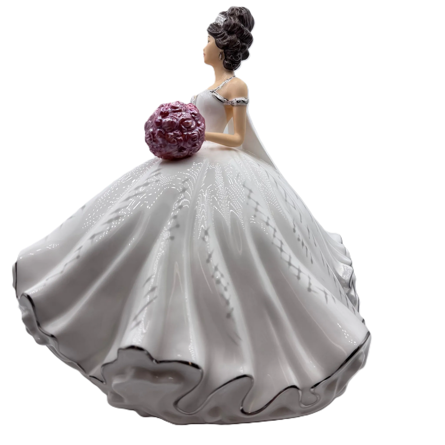 English Ladies Thelma Madine Bride of the Year Figurine : Brunette