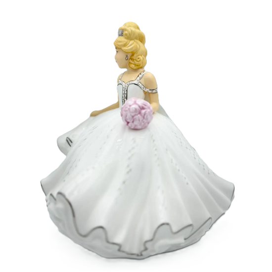 english ladies thelma madine mini bride of the year figurine blonde - Charterwells