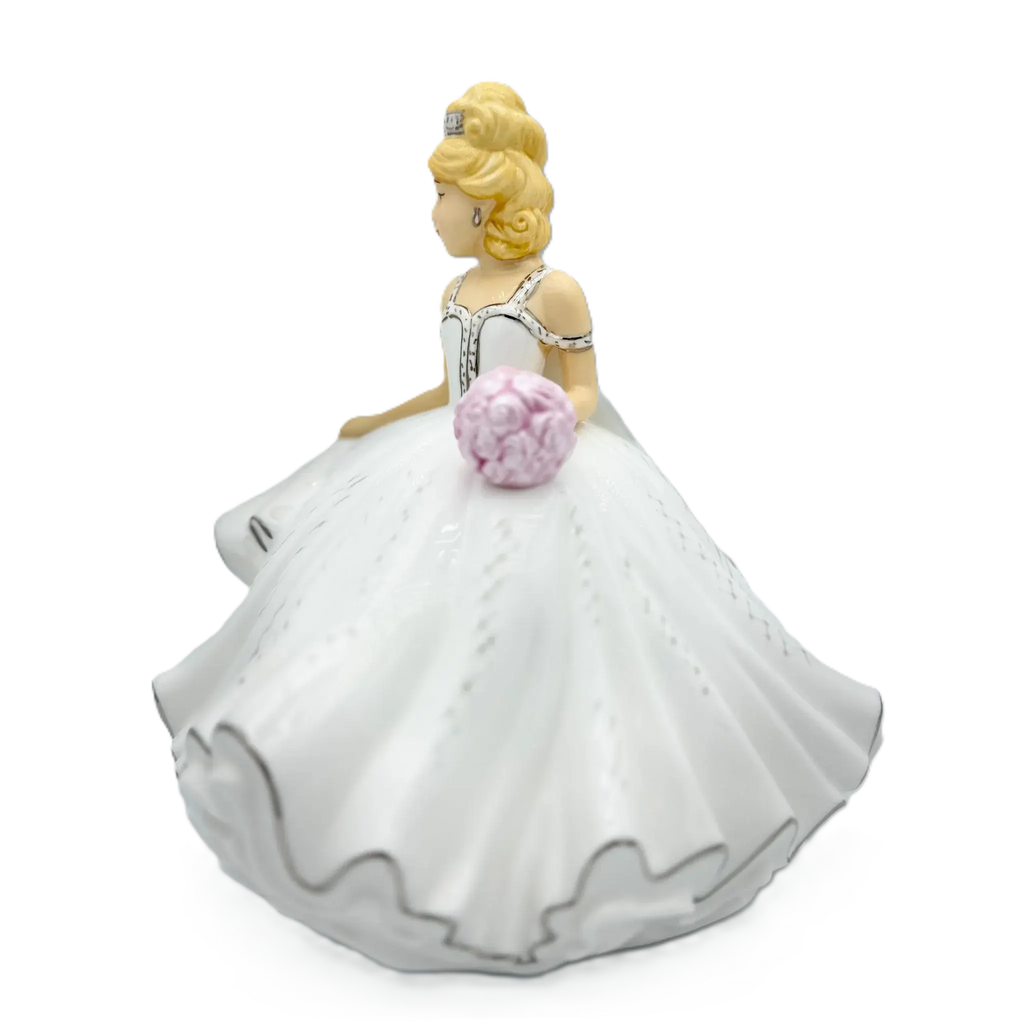 english ladies thelma madine mini bride of the year figurine blonde - Charterwells