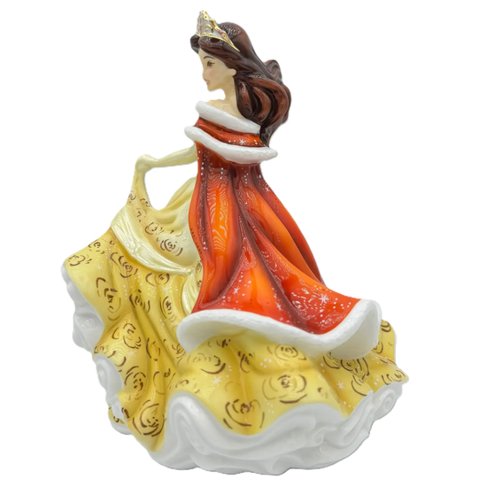 english ladies disney beauty the beast princess winter belle figurine - Charterwells