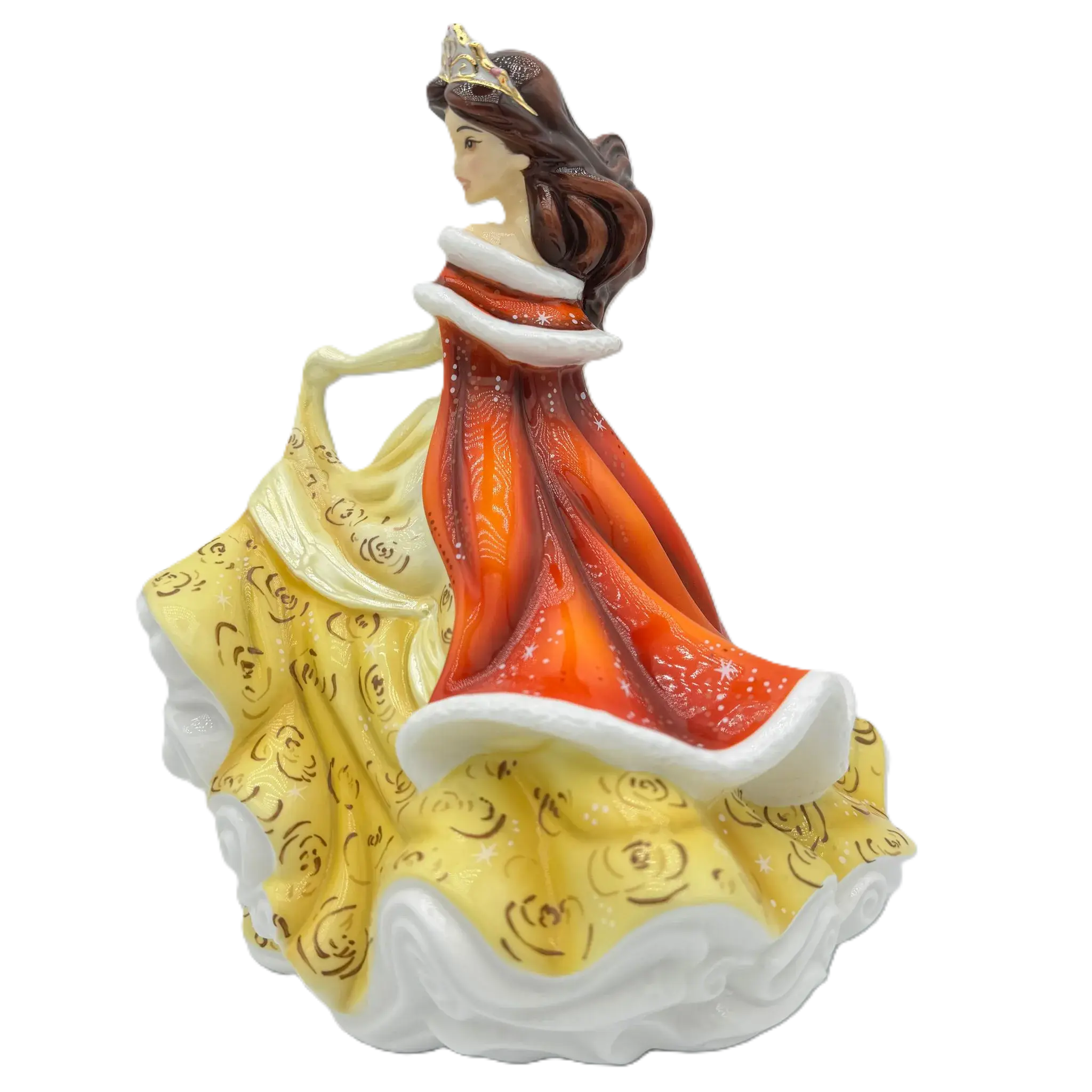 english ladies disney beauty the beast princess winter belle figurine - Charterwells