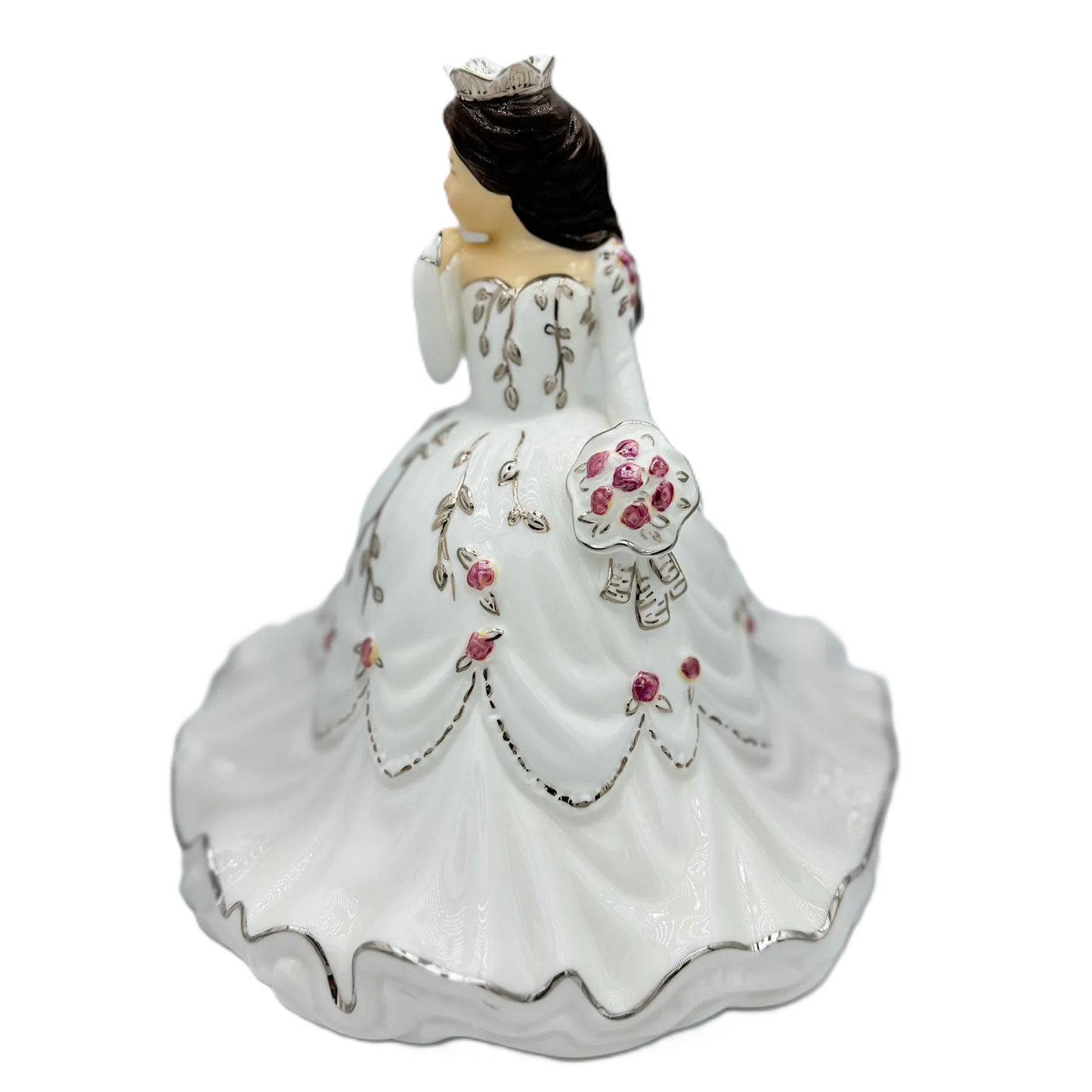 English Ladies Thelma Madine Mini Gypsy Rose Bride Figurine : Brunette