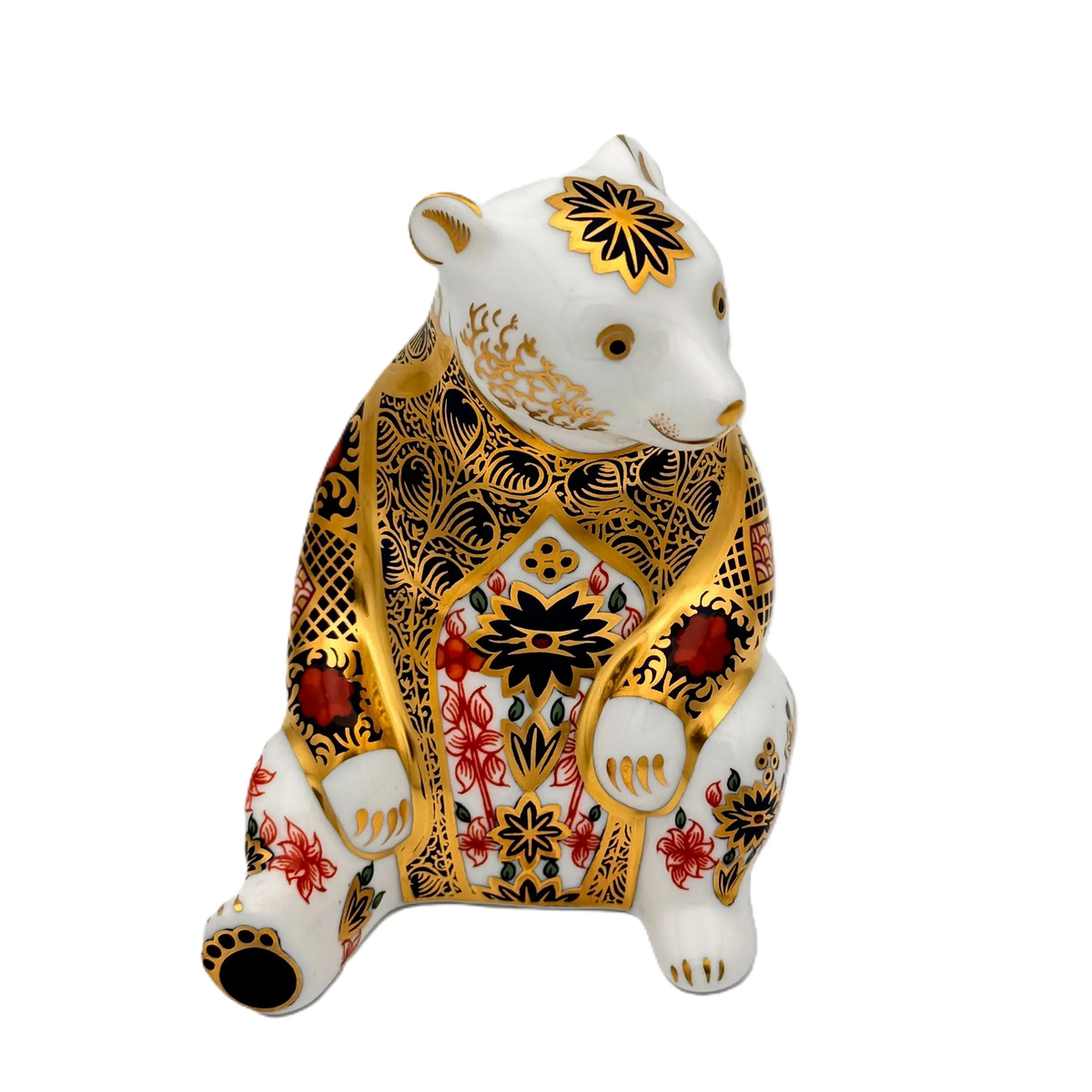 Royal Crown Derby Imari Honey Bear Paperweight Charterwells