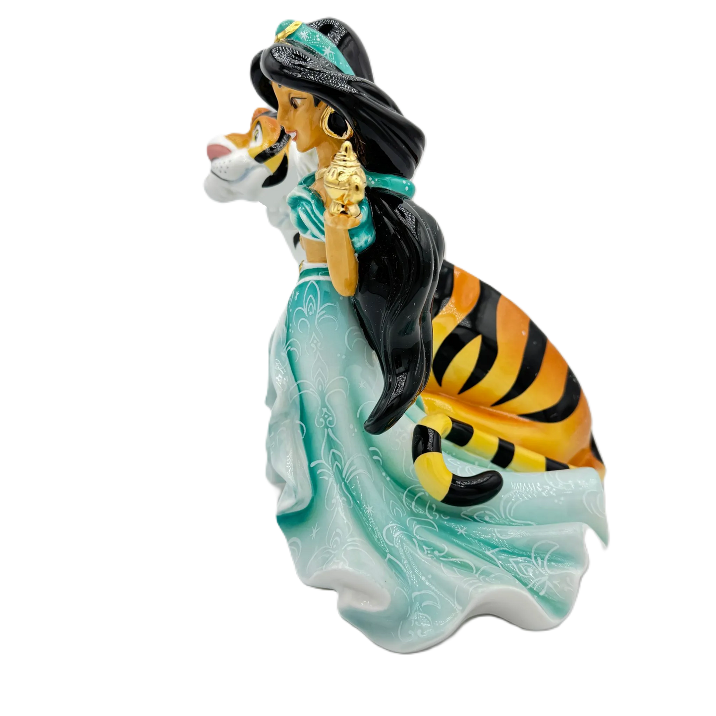 English Ladies Disney Aladdin Princess Jasmine & Rajah Figurine