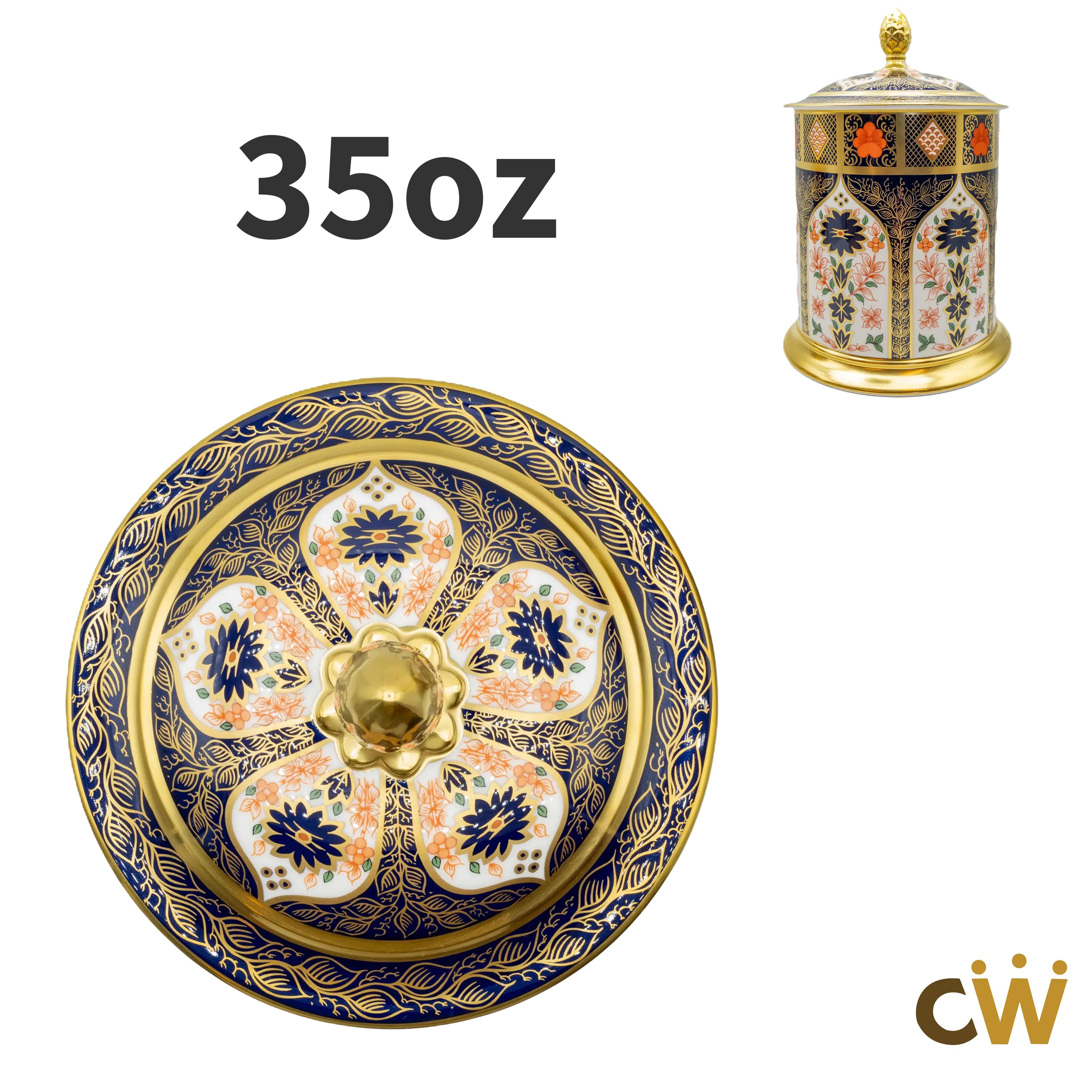 Royal Crown Derby Imari SGB 35oz Storage Jar – Replacement Lid Charterwells