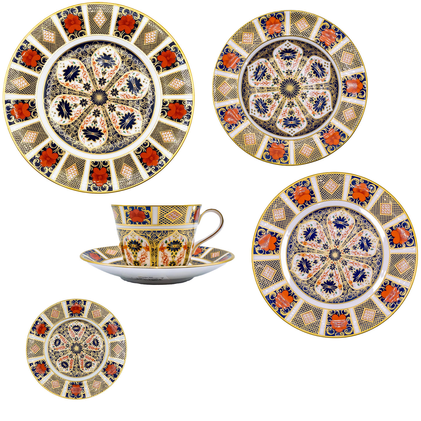 royal crown derby imari 1128 36pc dinner set 1st quality - Charterwells