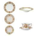 Royal Crown Derby Red Panel 36pc Set Charterwells
