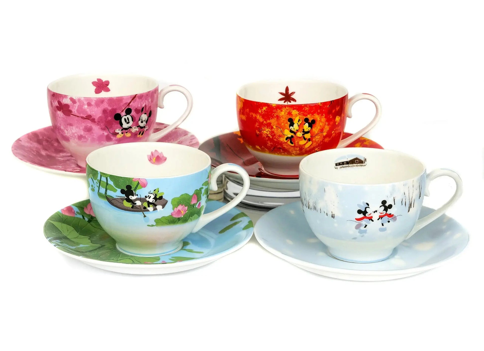 Mickey & Minnie Winter Cup and Saucer image 1