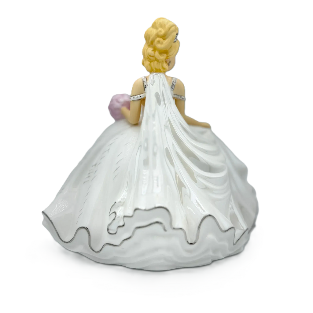 english ladies thelma madine mini bride of the year figurine blonde - Charterwells