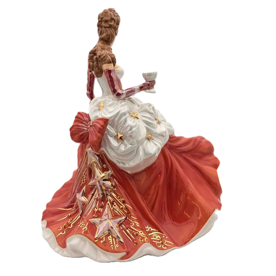 english ladies congratulations ruby figurine - Charterwells