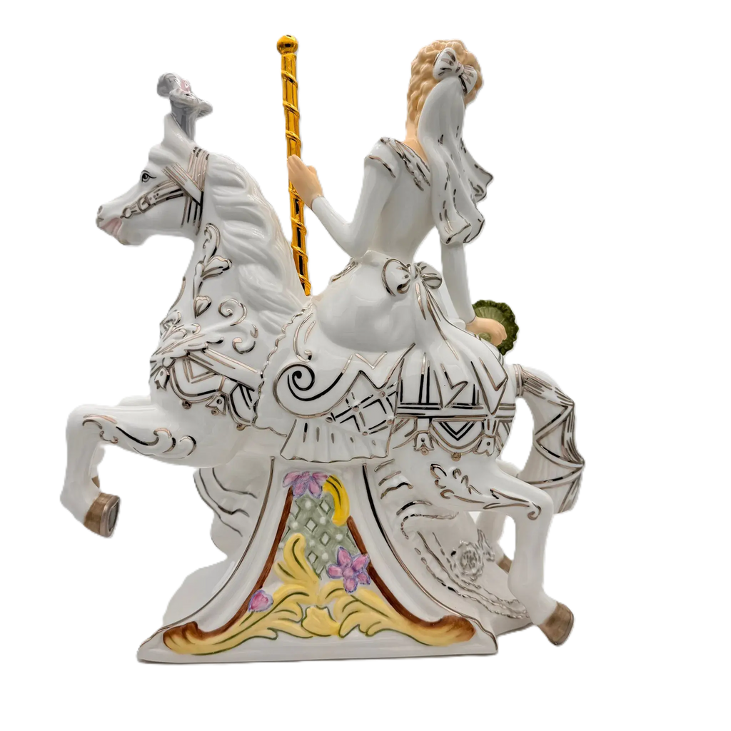 english ladies carousel bride figurine blonde - Charterwells