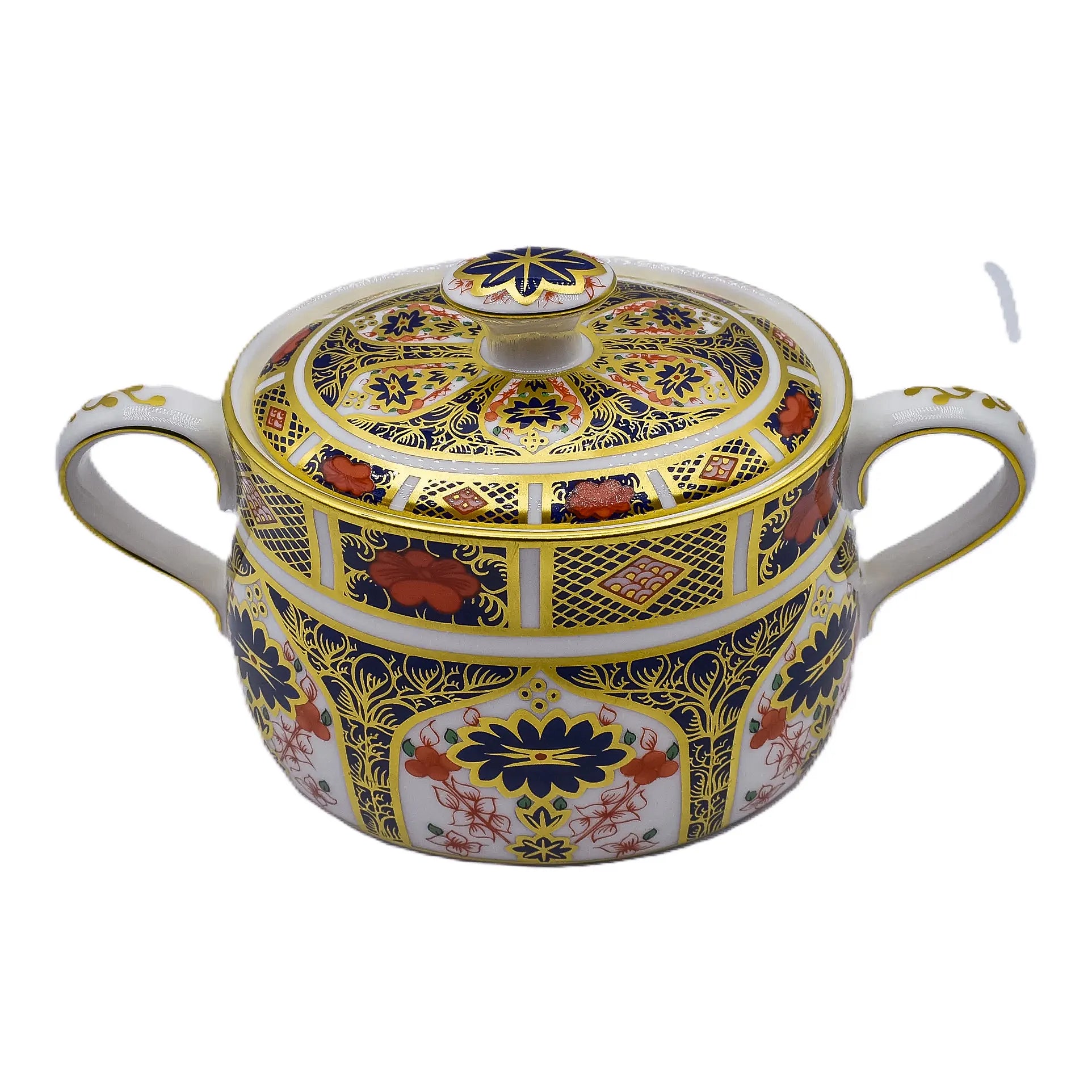 royal crown derby imari 1128 covered sugar bowl - Charterwells