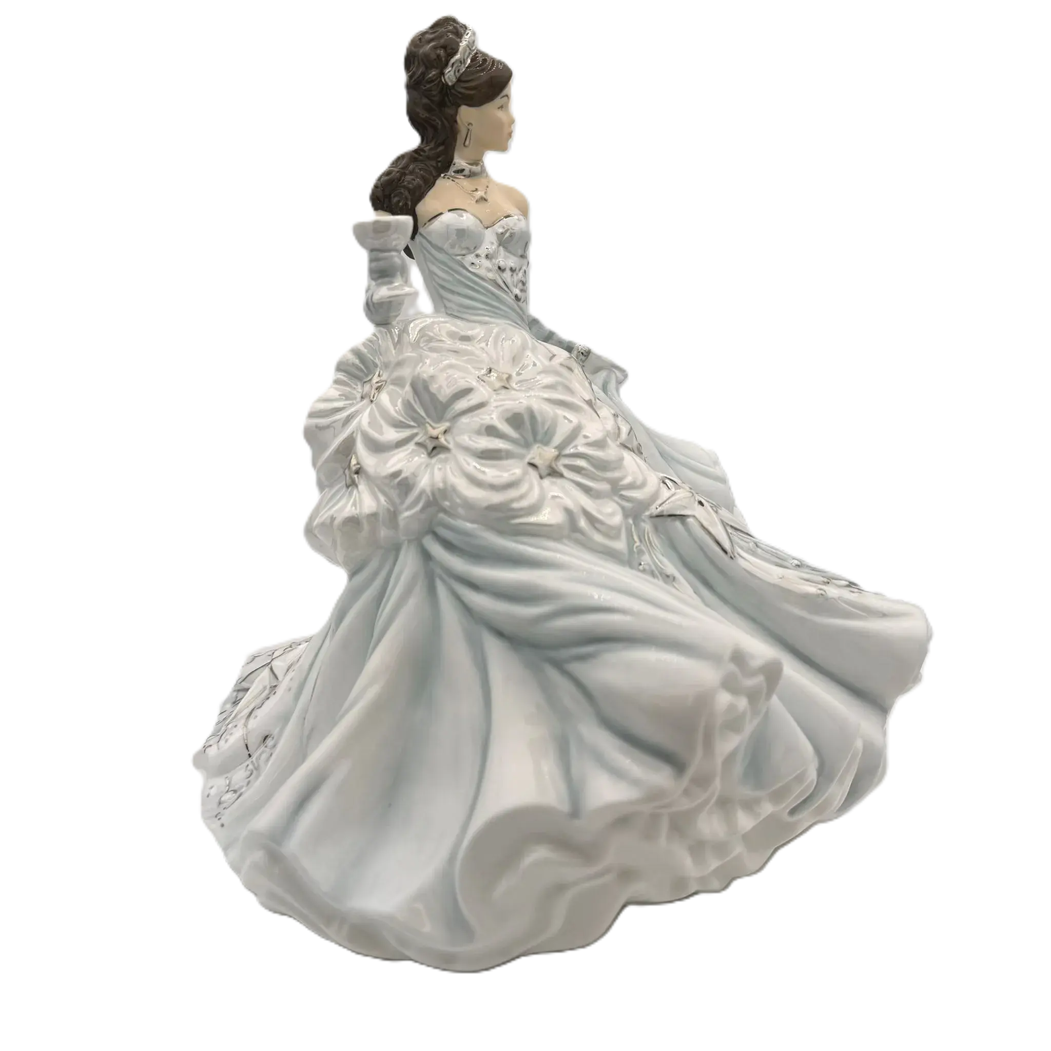 english ladies congratulations silver figurine - Charterwells