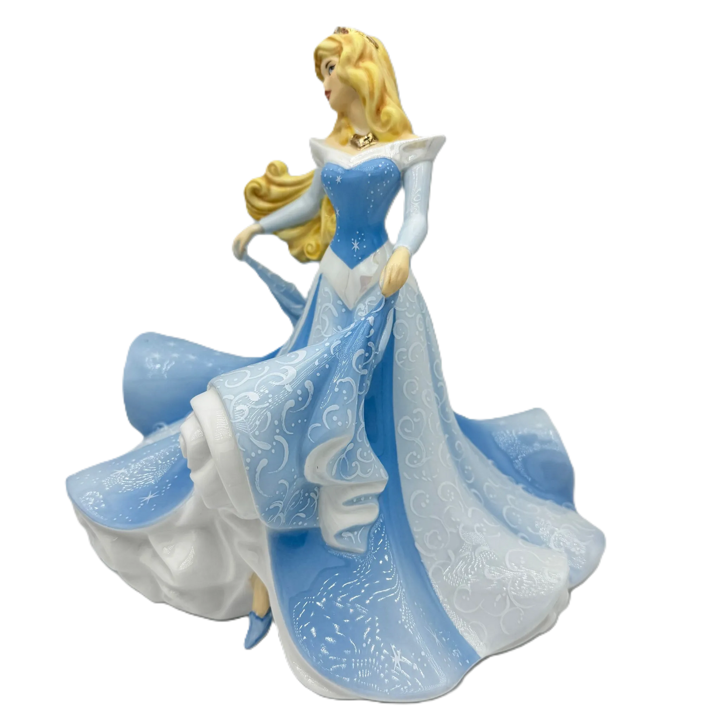 english ladies disney sleeping beauty aurora blue figurine - Charterwells