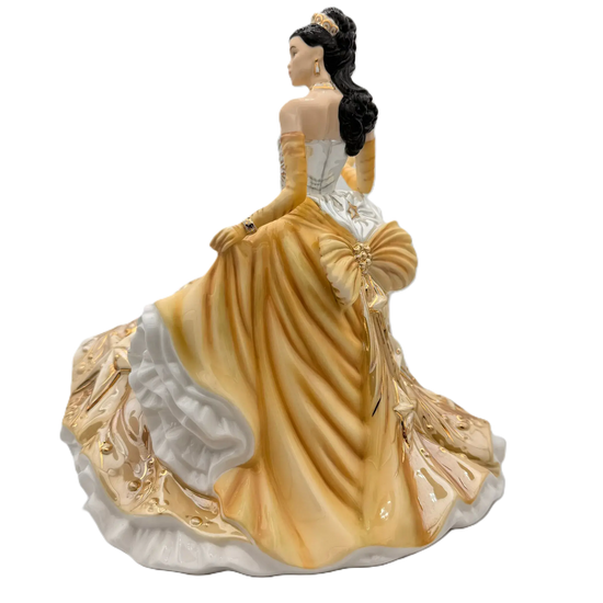 english ladies congratulations gold figurine - Charterwells