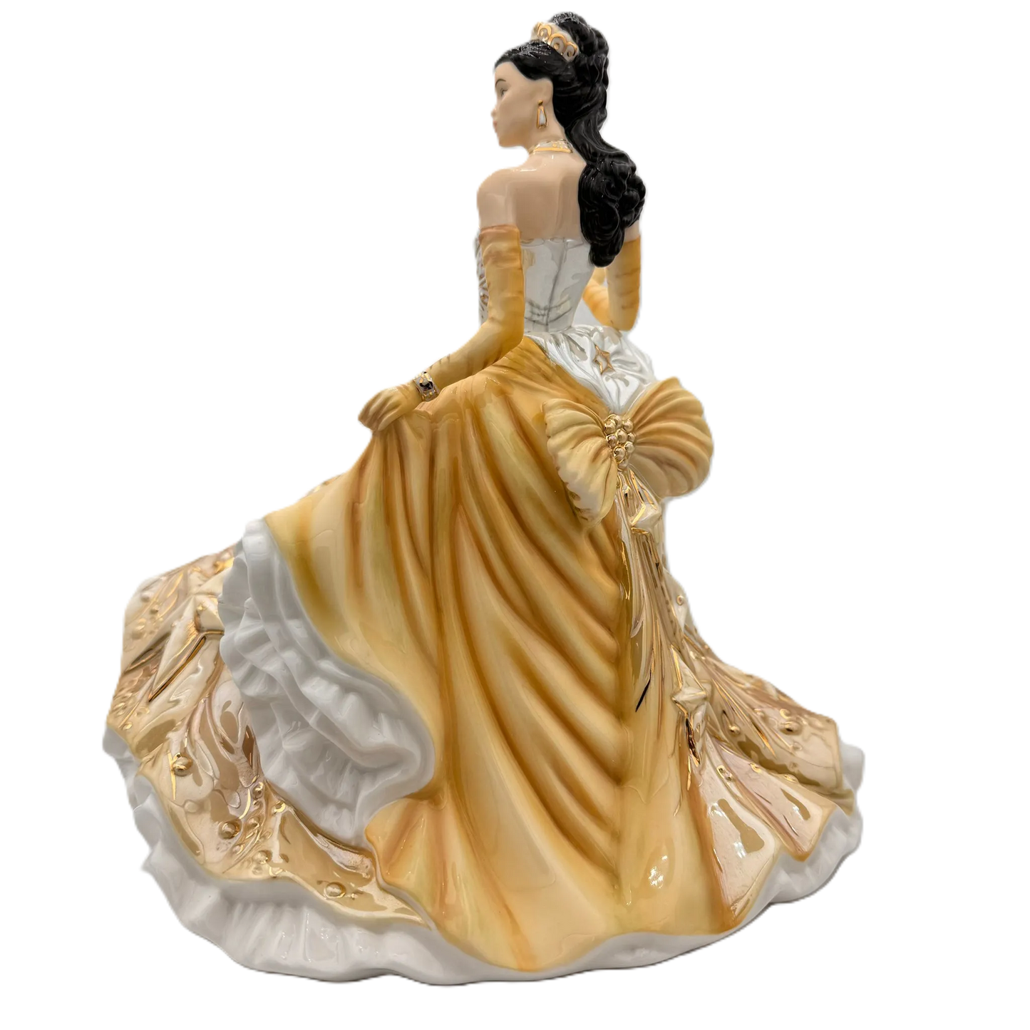 English Ladies Congratulations Gold Figurine