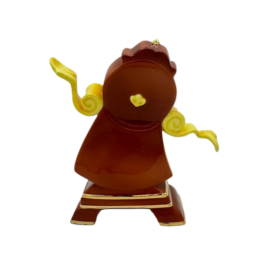 english ladies disney beauty the beast cogsworth figurine - Charterwells