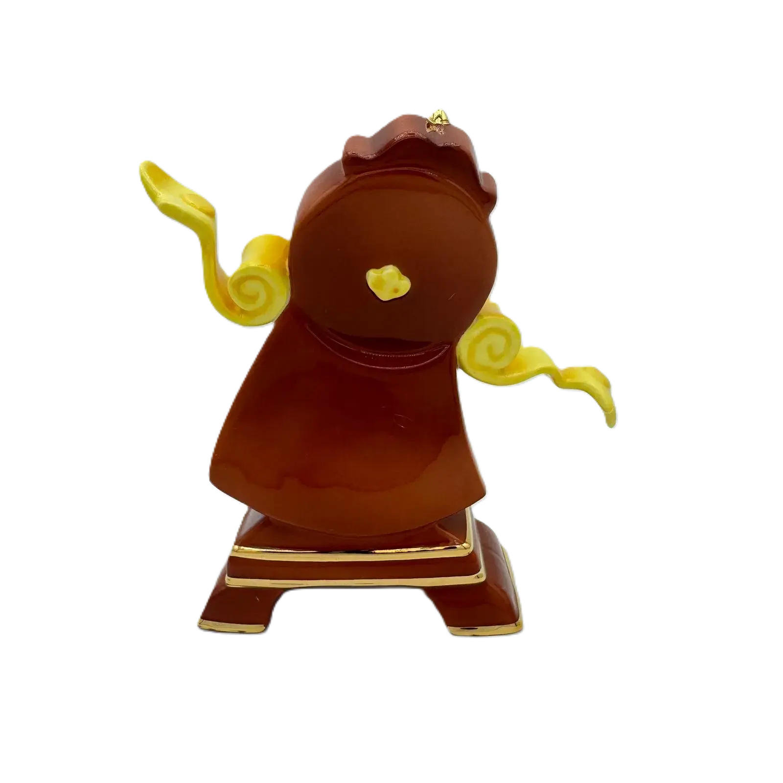 english ladies disney beauty the beast cogsworth figurine - Charterwells