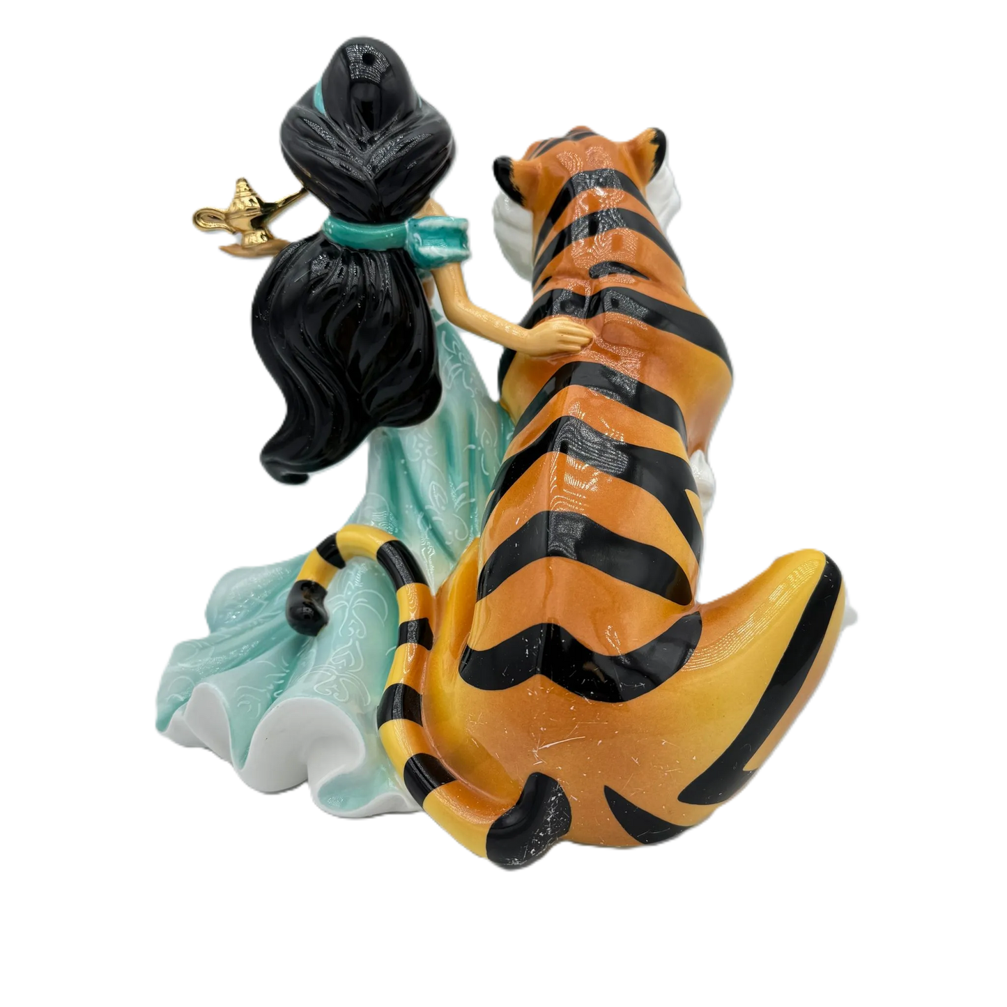 English Ladies Disney Aladdin Princess Jasmine & Rajah Figurine