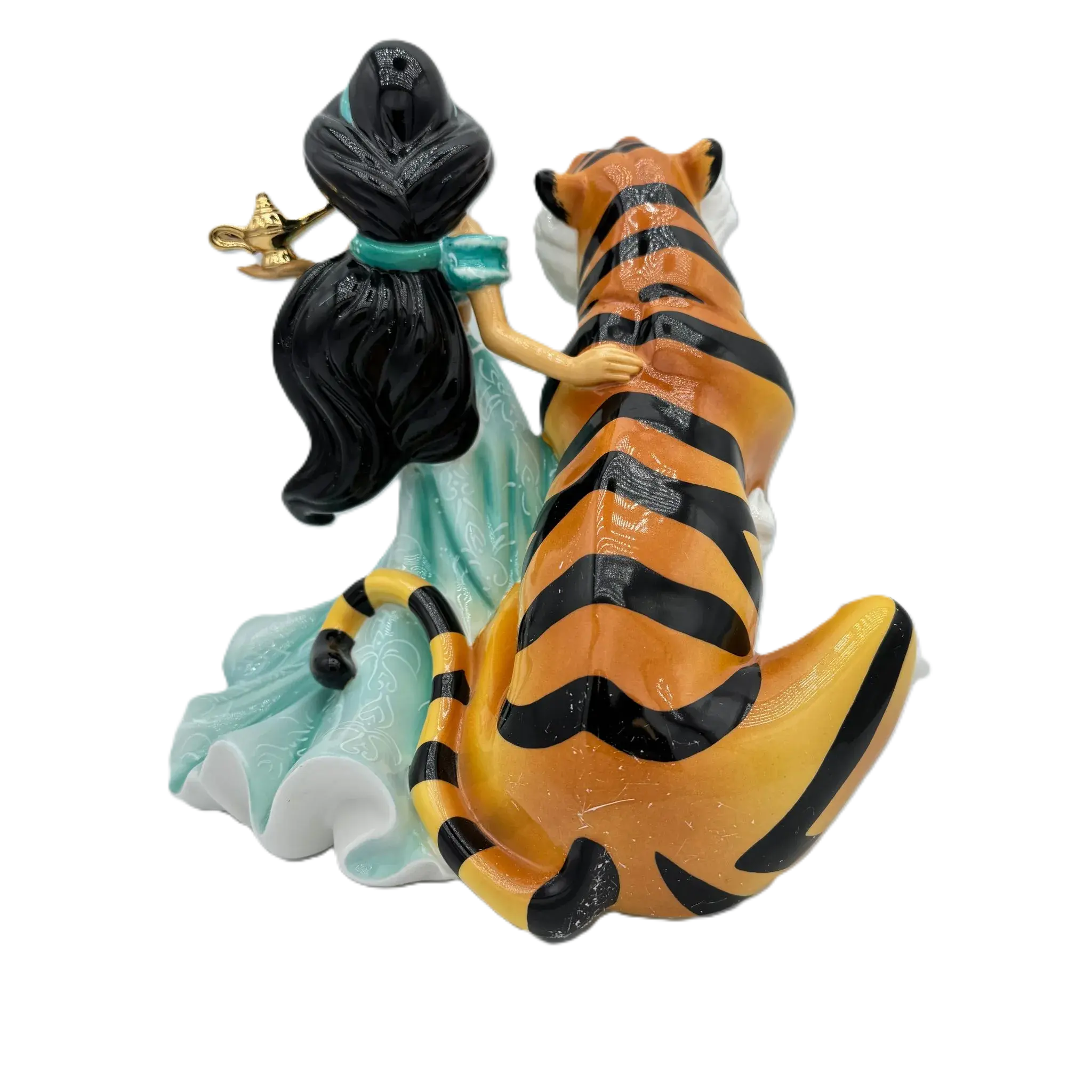 english ladies disney aladdin princess jasmine rajah figurine - Charterwells