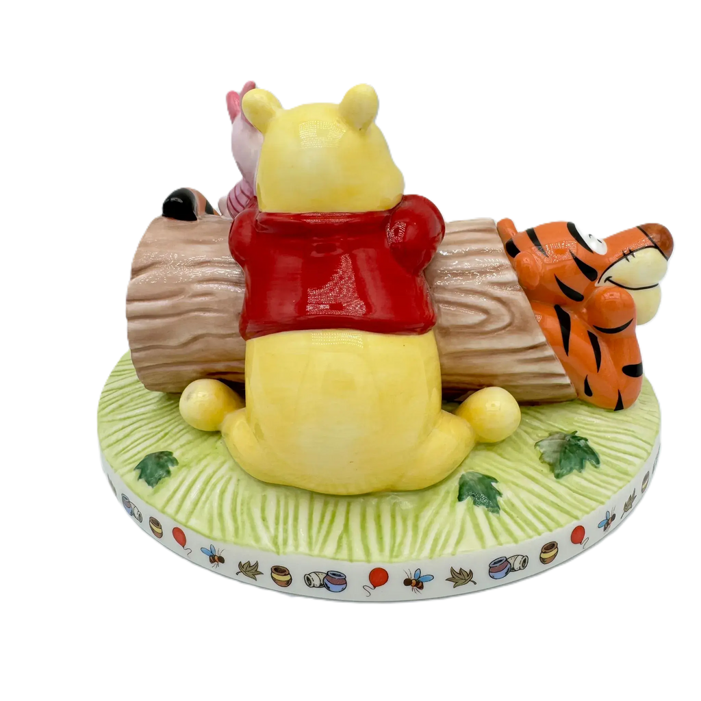 english ladies disney winnie the pooh here together friends forever figurine - Charterwells
