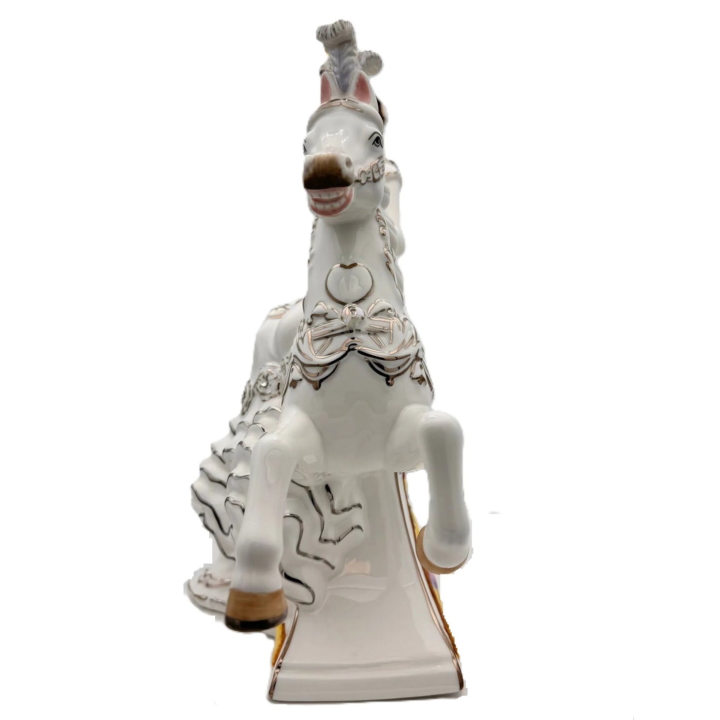 English Ladies Carousel Bride Figurine : Brunette